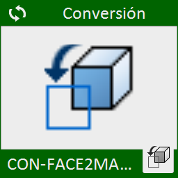 Convierte entidades de 3DCARA a entidades de 3D Malla (PFACE).
