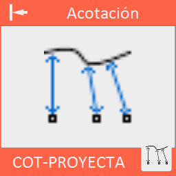 Proyecta una serie de puntos sobre una polilínea acotando las distancias entre los puntos y la curva.