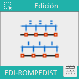 Rompe una entidad cualquiera indicando el número de tramos o la distancia de cada tramo.
