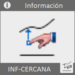 Encuentra y marca la entidad más cercana a un punto marcado por el usuario.