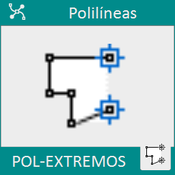 Marca temporalmente los extremos de las polilíneas seleccionadas que estén abiertas.