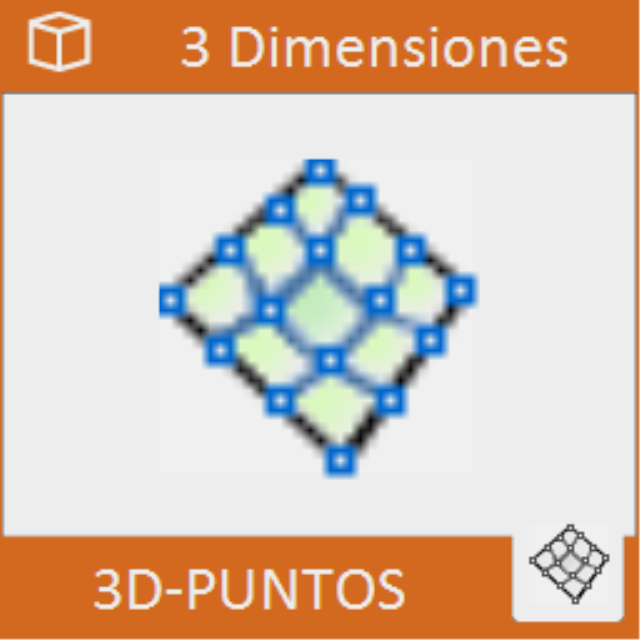 Crea una entidad de punto en cada vértice de una malla 3D.