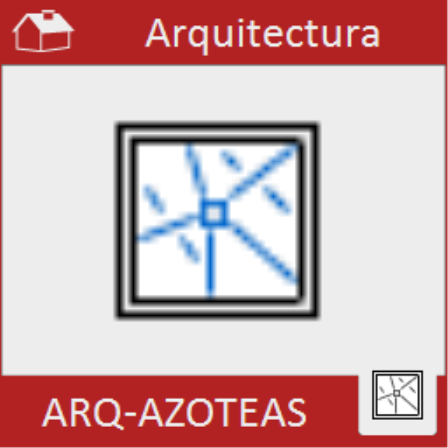 Utilidad para representar las pendientes en azoteas planas.