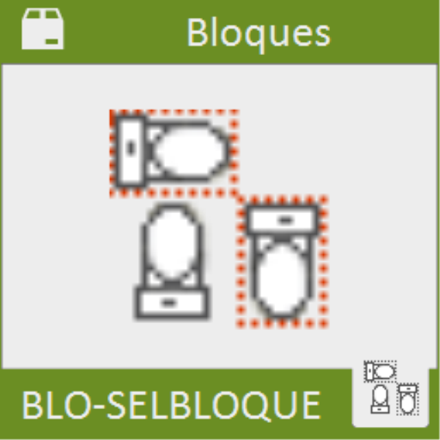 Muestra en video inverso todas las inserciones de un bloque seleccionado en el dibujo.