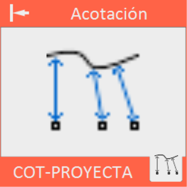 Proyecta una serie de puntos sobre una polilínea acotando las distancias entre los puntos y la curva.
