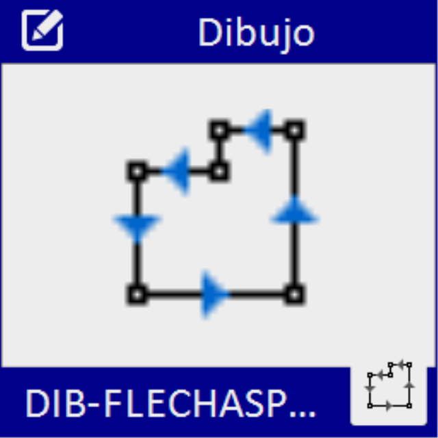 Dibuja flechas a lo largo de una polilínea que indican el sentido de dicha entidad.