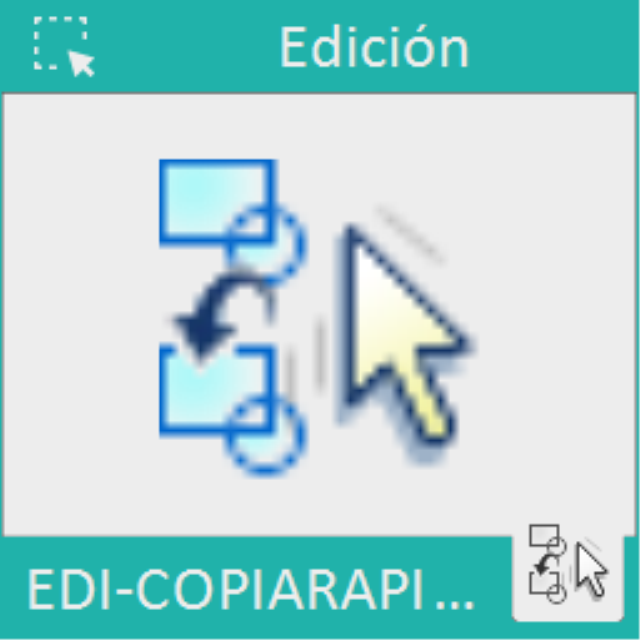 Copia entidades del dibujo simplemente teniendo que marcar el punto de destino.