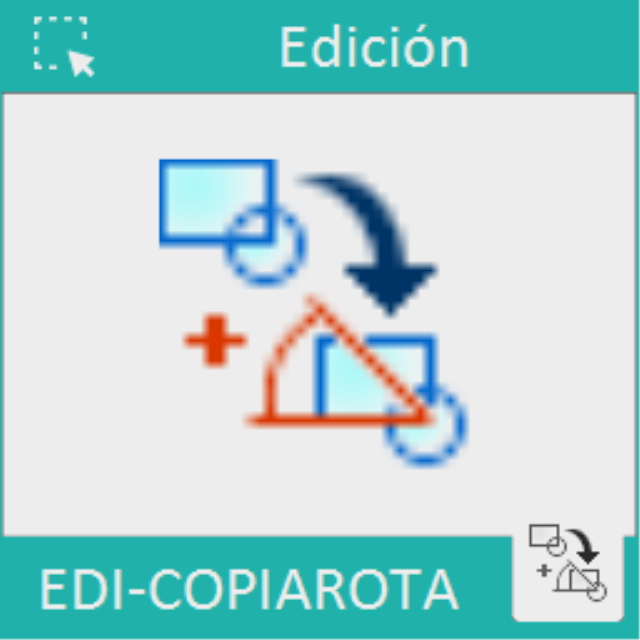Permite copiar y rotar en un solo comando las entidades seleccionadas.