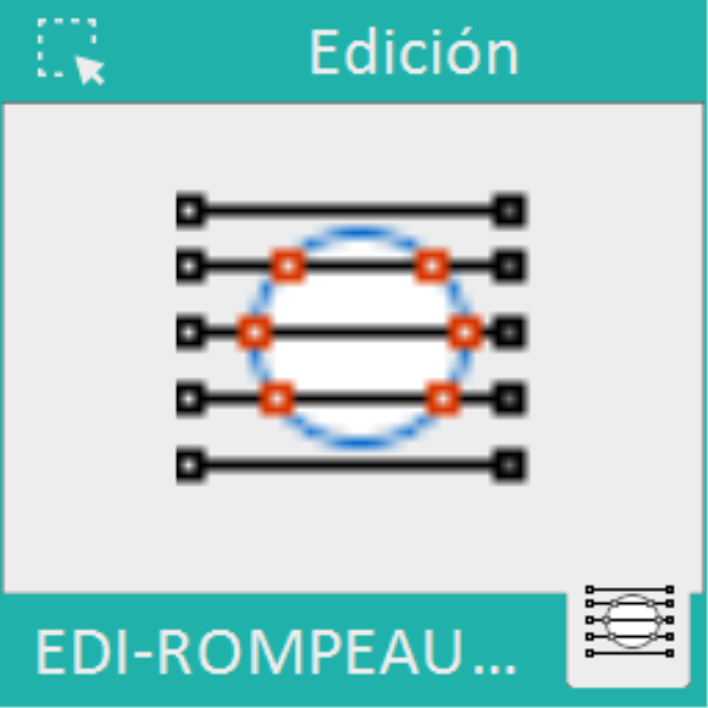 Rompe automáticamente todas las entidades tocadas por un circulo o una polilínea.