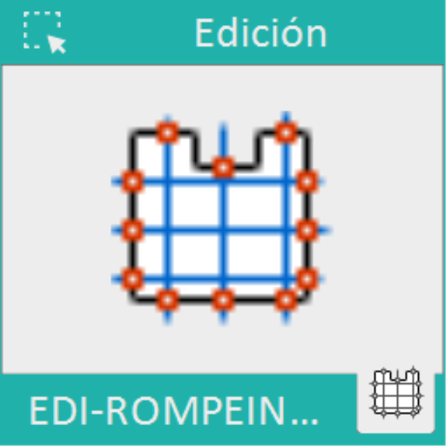 Rompe una entidad por las intersecciones con otras entidades.
