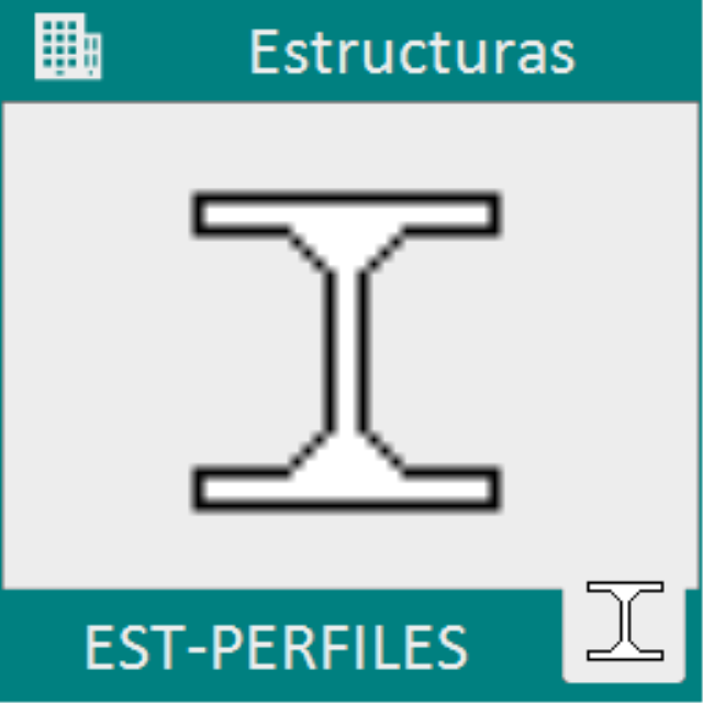Permite dibujar todos los perfiles laminados y conformados según la normativa actual. También permite dibujarlos o representarlos en 3D.