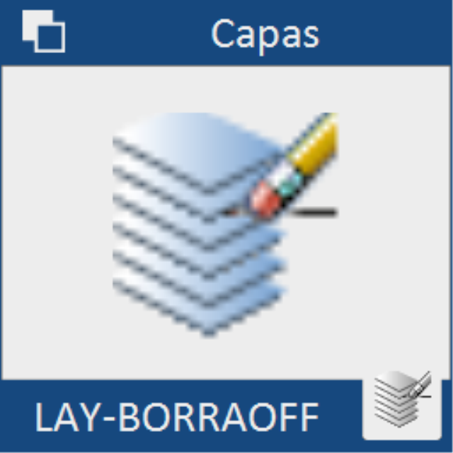 Borra automáticamente todas las entidades contenidas en capas que estén apagadas o congeladas.