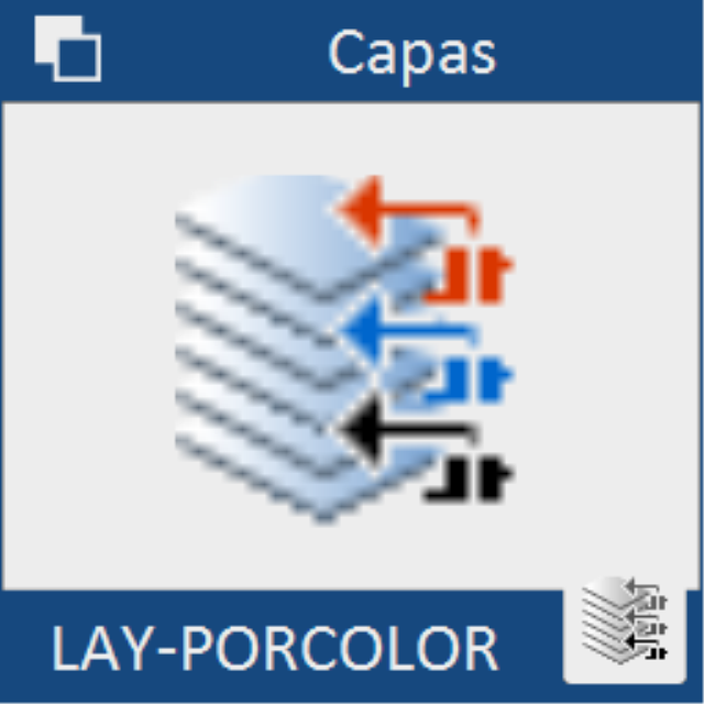 Agrupa en capas distintas las entidades del mismo color.