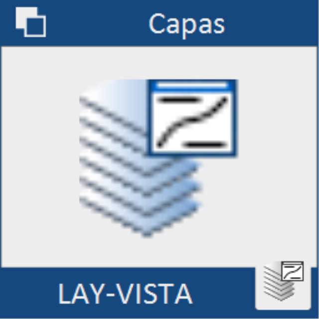 Crea una vista con un nombre que muestra la extensión de las entidades contenidas en cada capa del dibujo.