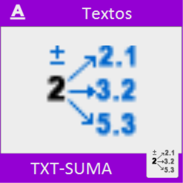 Permite multiplicar, dividir, sumar o restar un determinado valor al texto de todas las entidades de texto