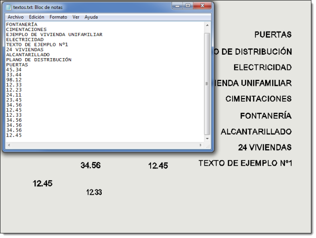 Exporta el valor de las entidades de texto seleccionadas a un archivo ASCII.