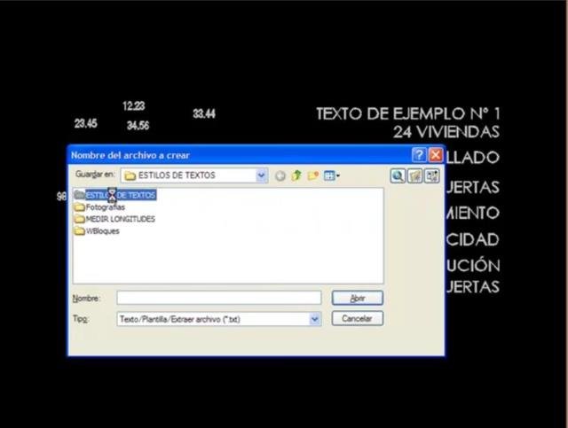 Exporta el valor de las entidades de texto seleccionadas a un archivo ASCII.