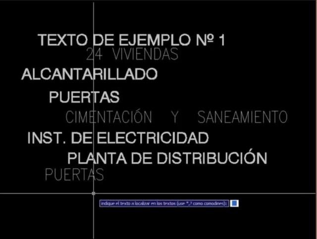 Encuentra un determinado texto en el dibujo y centra cada entidad encontrada en la pantalla.
